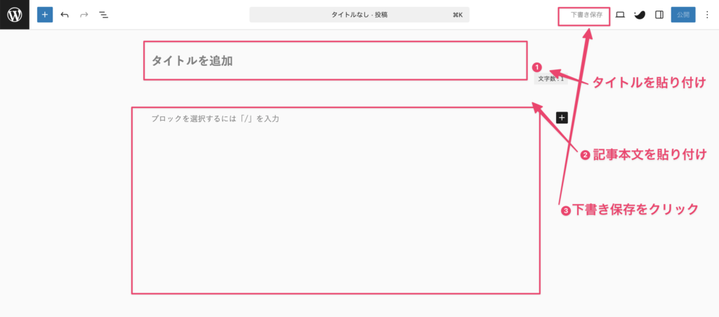記事の投稿方法