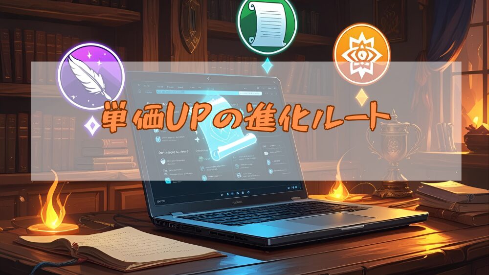 単価UPの進化ルートの見出し用画像